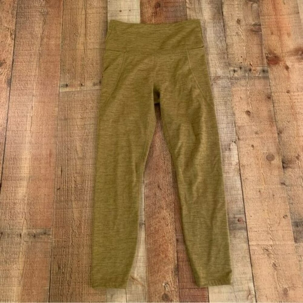 JoyLab womens size small green fleece lined leggings